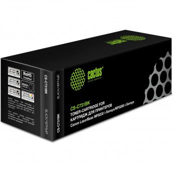 Лазерный картридж CACTUS CS-C731BK (Cartridge 731) для Canon LBP 7100 i-Sensys, 7100cn i-Sensys, 7110 i-Sensys, 7110cw i-Sensys; MF623cn i-Sensys, 628cw i-Sensys, 8230 i-Sensys, 8230cn i-Sensys, 8280 i-Sensys, черный, 1 600 стр. Лазерный картридж CACTUS CS-C731BK (Cartridge 731) для Canon LBP 7100 i-Sensys, 7100cn i-Sensys, 7110 i-Sensys, 7110cw i-Sensys; MF623cn i-Sensys, 628cw i-Sensys, 8230 i-Sensys, 8230cn i-Sensys, 8280 i-Sensys, черный, 1 600 стр.