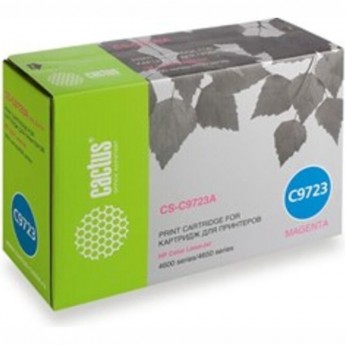 Лазерный картридж CACTUS CS-C9723AR (HP 641A) для HP Color LaserJet 4600, 4600dn, 4600dtn, 4600hdn, 4600n, 4610, 4650, 4650dn, 4650dtn, 4650hdn, 4650n; Canon imageClass C2500; Canon LBP 85, 2510, 5500, пурпурный, 8 000 стр.
