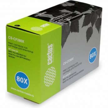 Лазерный картридж CACTUS CS-CF280X (HP 80X) для HP LaserJet M401 Pro 400, M401a, M401d Pro 400, M401dn, M401dne (CF399A), M401dw, M401n, M425 Pro 400 MFP, M425dn, M425dw, черный, увеличенной емкости, 6 900 стр. Лазерный картридж CACTUS CS-CF280X (HP 80X) для HP LaserJet M401 Pro 400, M401a, M401d Pro 400, M401dn, M401dne (CF399A), M401dw, M401n, M425 Pro 400 MFP, M425dn, M425dw, черный, увеличенной емкости, 6 900 стр.