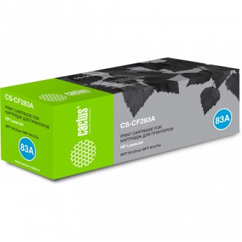 Лазерный картридж CACTUS CS-CF283A (HP 83A) для HP LaserJet M125, M125a, M125nw, M125r, M125ra, M125rnw, M127, M127fn, M127fw, M201dw, M201n, M202dw, M202n, M225 , M225dn, M225dw, M225rdn, черный, 1 500 стр. Лазерный картридж CACTUS CS-CF283A (HP 83A) для HP LaserJet M125, M125a, M125nw, M125r, M125ra, M125rnw, M127, M127fn, M127fw, M201dw, M201n, M202dw, M202n, M225 , M225dn, M225dw, M225rdn, черный, 1 500 стр.