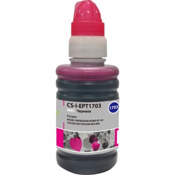 Чернила CACTUS CS-I-EPT1703 для Epson ExpIession Home XP-33, 103, 203, 207, 303, 306, пурпурный, 100 мл Чернила CACTUS CS-I-EPT1703 для Epson ExpIession Home XP-33, 103, 203, 207, 303, 306, пурпурный, 100 мл