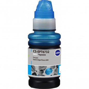 Чернила CACTUS CS-EPT6732 для Epson L800, голубой, 100 мл Чернила CACTUS CS-EPT6732 для Epson L800, голубой, 100 мл