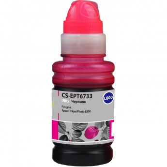 Чернила CACTUS CS-EPT6733 для Epson L800, пурпурный, 100 мл Чернила CACTUS CS-EPT6733 для Epson L800, пурпурный, 100 мл