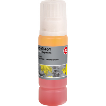 Чернила CACTUS CS-GI46Y желтый для Canon MAXIFY GX6040, GX7040, 135 мл Чернила CACTUS CS-GI46Y желтый для Canon MAXIFY GX6040, GX7040, 135 мл
