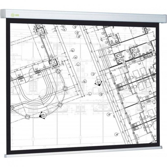 Экран CACTUS WALLSCREEN , 103", 16:9, настенно-потолочный, белый, 124x221 см. CS-PSW-124X221