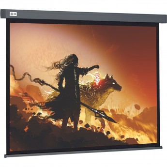 Экран CACTUS WALLSCREEN CS-PSW-213X213-SG, 1:1, настенно-потолочный, корпус серый, 213x213 см.