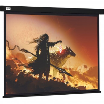 Экран CACTUS WALLSCREEN CS-PSW-149X265-BK, 16:9, настенно-потолочный, корпус черный, 149.4x265.7 см.