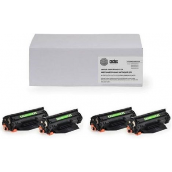 Комплект картриджей CACTUS CS-CE250A-CE251A-CE252A-CE253A для принтеров HP Color LaserJet CM3530, CM3530fs, CM3530fs MFP, CP3520, CP3525, CP3525dn, CP3525n, CP3525x