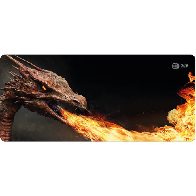 Коврик для мыши CACTUS _MAK FIRE DRAGON черный 900x400x3мм CS-MP-PRO07XXL