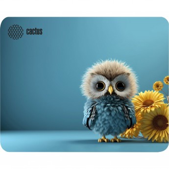 Коврик для мыши CACTUS OWL BLUE CS-MP-P07XS 220x180x2мм