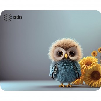 Коврик для мыши CACTUS OWL GRAY CS-MP-D12M 300x250x3мм