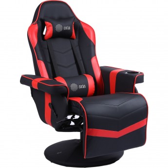 Кресло игровое CACTUS CS-CHR-GS200BLR цвет: черно-красный, обивка: эко.кожа, блин металл подст.для ног Кресло игровое CACTUS CS-CHR-GS200BLR цвет: черно-красный, обивка: эко.кожа, блин металл подст.для ног