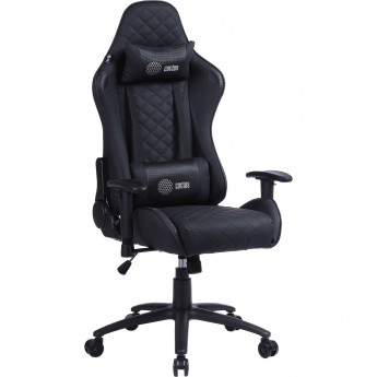 Кресло игровое CACTUS CS-CHR-030BL цвет: черный обивка: эко.кожа, крестовина: металл пластик черный Кресло игровое CACTUS CS-CHR-030BL цвет: черный обивка: эко.кожа, крестовина: металл пластик черный