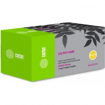 Лазерный картридж CACTUS CS-PH7100M (106R02607) для Xerox Phaser 7100, 7100dn, 7100n, пурпурный, 4 500 стр.