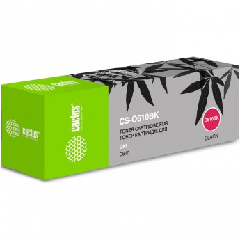 Лазерный картридж CACTUS CS-O610BK (44315308) для принтеров Oki C610n, C610dn, черный, 8 000 стр.