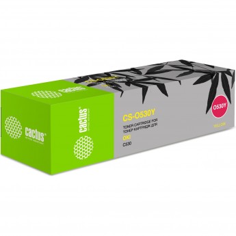 Лазерный картридж CACTUS CS-O530Y (44469752) для принтеров Oki C 510, 510dn, 511, 511dn, 530, 530dn, 531, 531dn, MC 561, 561dn, 562, 562dn, 562dnw, 562w, желтый, 5 000 стр.