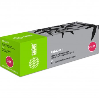 Лазерный картридж CACTUS CS-O411 (44574705) для Oki B 411, 411d, 411dn, 431, 431d, 431dn; Oki MB 461, 471, 471dnw, 471w, 491, 491dn, черный, 3 000 стр.