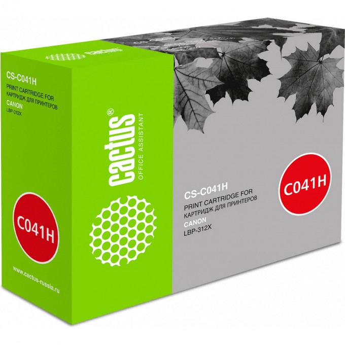 Лазерный картридж CACTUS (Cartridge 041H) для Canon LBP 312x; MF522x, 525x, черный, увеличенной емкости, 20 000 стр. CS-C041H