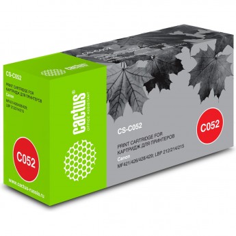 Лазерный картридж CACTUS CS-C052 (Cartridge 052) для Canon MF421, 426, 428, 429; LBP 212, 214, 215, черный, 3 100 стр.