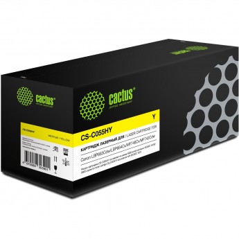 Лазерный картридж CACTUS CS-C055HY (Cartridge 055H) для Canon LBP663Cdw, LBP664Cx, MF746Cx, MF742Cdw, MF744Cdw, желтый, 5 900 стр. Лазерный картридж CACTUS CS-C055HY (Cartridge 055H) для Canon LBP663Cdw, LBP664Cx, MF746Cx, MF742Cdw, MF744Cdw, желтый, 5 900 стр.