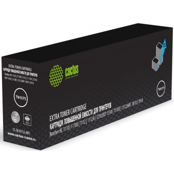 Лазерный картридж CACTUS CS-TN1075A-MPS черный для Brother HL-1110, 1112, 1510, 1512, 1810, 1815 (2'000 стр.) Лазерный картридж CACTUS CS-TN1075A-MPS черный для Brother HL-1110, 1112, 1510, 1512, 1810, 1815 (2'000 стр.)