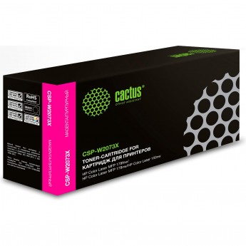 Лазерный картридж CACTUS CSP-W2073X (HP 117X) для HP Color Laser 150a, 150nw, 178nw MFP, 179fnw MFP, пурпурный, 1 300 стр.