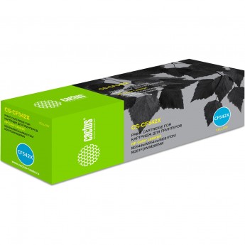 Лазерный картридж CACTUS CS-CF542X (HP 203X) для HP Color LaserJet M254dw, M254nw, M280nw, M281fdn, M281fdw, желтый, увеличенной емкости, 2 500 стр.