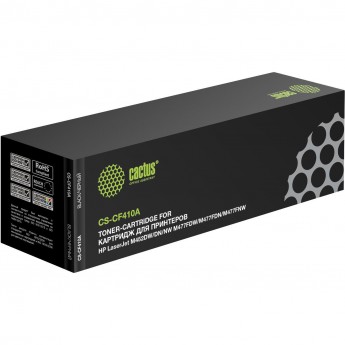 Лазерный картридж CACTUS CS-CF410A (HP 410A) для HP Color LaserJet M377, M377dw, M452 Pro, M452dn Pro, M477, M477fdn, M477fdw, черный, 2 300 стр.