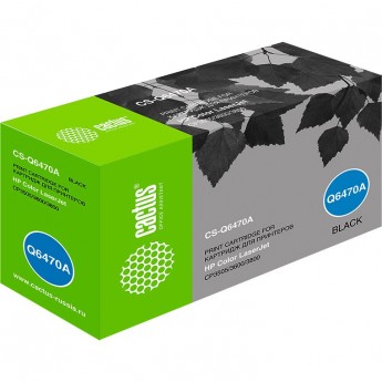 Лазерный картридж CACTUS CS-Q6470A (HP 501A) для HP Color LaserJet 3600, 3600dn, 3600n, 3800, 3800dn, 3800dtn, 3800n, CP3505, CP3505dn, CP3505n, CP3505x, черный, 6 000 стр. Лазерный картридж CACTUS CS-Q6470A (HP 501A) для HP Color LaserJet 3600, 3600dn, 3600n, 3800, 3800dn, 3800dtn, 3800n, CP3505, CP3505dn, CP3505n, CP3505x, черный, 6 000 стр.