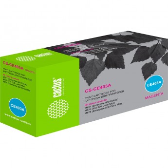 Лазерный картридж CACTUS CS-CE403A (HP 507A) для HP Color LaserJet M551, M551dn (CF082A), M551n, M570, M570dn, M575, M575dn, M575f, пурпурный, 6 000 стр.