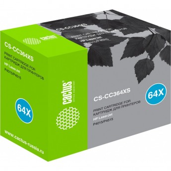 Лазерный картридж CACTUS CS-CC364XS (HP 64X) для HP LaserJet P4010, P4015, P4015dn, P4015n, P4015tn, P4015x, P4510, P4515, P4515n, P4515tn, P4515x, P4515xm, черный, увеличенной емкости, 24 000 стр. Лазерный картридж CACTUS CS-CC364XS (HP 64X) для HP LaserJet P4010, P4015, P4015dn, P4015n, P4015tn, P4015x, P4510, P4515, P4515n, P4515tn, P4515x, P4515xm, черный, увеличенной емкости, 24 000 стр.