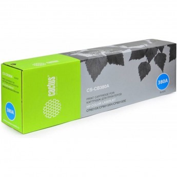Лазерный картридж CACTUS CS-CB380AR (HP 823A) для HP Color LaserJet CP6015, CP6015de, CP6015dn, CP6015n, CP6015x, CP6015xh, черный, 16 500 стр.