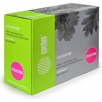 Лазерный картридж CACTUS CS-D3470B (ML-D3470B) для Samsung ML3470, 3470d, 3470nd, 3471, 3471nd, 3472, 3472nd, 3472ndk, 3473, 3473nd, 3473ndk, черный, увеличенной емкости, 10 000 стр.