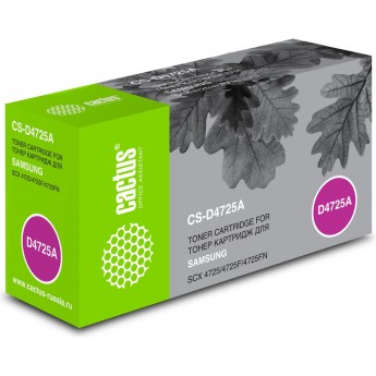 Лазерный картридж CACTUS CS-D4725A (SCX-D4725A) для Samsung SCX4725, 4725f, 4725fn, черный, 3 000 стр.