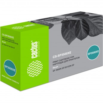 Лазерный картридж CACTUS CS-SP3500XE (SP3500XE) для Ricoh SP3500NSF, 3510DN SF, черный, 6 400 стр.