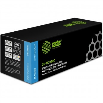Лазерный картридж CACTUS CS-TK5150C (TK-5150C) для Kyocera Ecosys M6035cidn, P6035cdn, M6535cidn, голубой, 10 000 стр. Лазерный картридж CACTUS CS-TK5150C (TK-5150C) для Kyocera Ecosys M6035cidn, P6035cdn, M6535cidn, голубой, 10 000 стр.