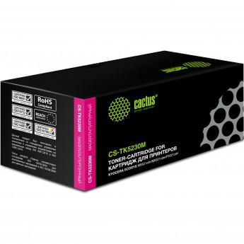 Лазерный картридж CACTUS CS-TK5230M (TK-5230M) для Kyocera Ecosys M5521cdn, M5521cdw, P5021cdn, P5021cdw, пурпурный, 2 600 стр. Лазерный картридж CACTUS CS-TK5230M (TK-5230M) для Kyocera Ecosys M5521cdn, M5521cdw, P5021cdn, P5021cdw, пурпурный, 2 600 стр.