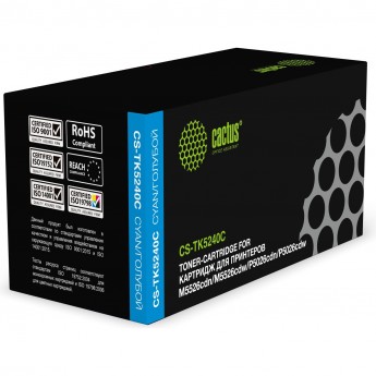 Лазерный картридж CACTUS CS-TK5240C (TK-5240C) для Kyocera Ecosys M5526cdn, M5526cdw, P5026cdn, P5026cdw, голубой, 3 000 стр. Лазерный картридж CACTUS CS-TK5240C (TK-5240C) для Kyocera Ecosys M5526cdn, M5526cdw, P5026cdn, P5026cdw, голубой, 3 000 стр.