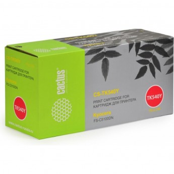 Лазерный картридж CACTUS CS-TK540Y (TK-540Y) для принтеров Kyocera Mita FS C5100, C5100dn, желтый, 4 000 стр. Лазерный картридж CACTUS CS-TK540Y (TK-540Y) для принтеров Kyocera Mita FS C5100, C5100dn, желтый, 4 000 стр.