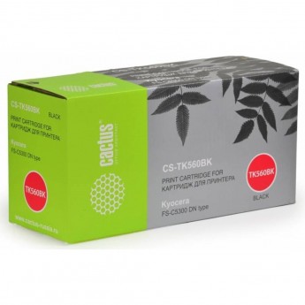 Лазерный картридж CACTUS CS-TK560BK (TK-560K) для принтеров Kyocera Mita P6030 Ecosys, P6030cdn Ecosys, Mita FS C5300, C5300dn, C5350, C5350dn, черный, 12 000 стр. Лазерный картридж CACTUS CS-TK560BK (TK-560K) для принтеров Kyocera Mita P6030 Ecosys, P6030cdn Ecosys, Mita FS C5300, C5300dn, C5350, C5350dn, черный, 12 000 стр.