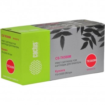 Лазерный картридж CACTUS CS-TK560M (TK-560M) для принтеров Kyocera Mita P6030 Ecosys, P6030cdn Ecosys, Mita FS C5300, C5300dn, C5350, C5350dn, пурпурный, 10 000 стр. Лазерный картридж CACTUS CS-TK560M (TK-560M) для принтеров Kyocera Mita P6030 Ecosys, P6030cdn Ecosys, Mita FS C5300, C5300dn, C5350, C5350dn, пурпурный, 10 000 стр.