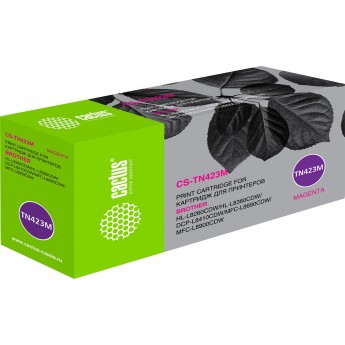 Лазерный картридж CACTUS CS-TN423M (TN-423M) для Brother DCP L8410cdw; HL L8260cdw, L8360cdw; MFC L8690cdw, L8900cdw, пурпурный, 4 000 стр. Лазерный картридж CACTUS CS-TN423M (TN-423M) для Brother DCP L8410cdw; HL L8260cdw, L8360cdw; MFC L8690cdw, L8900cdw, пурпурный, 4 000 стр.