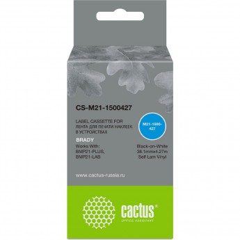 Ленточный картридж CACTUS CS-M21-1500427 для Brady BMP21-PLUS, BMP21-LAB, черный