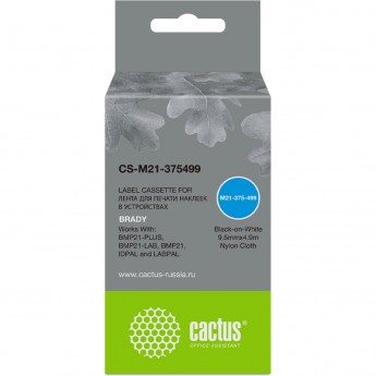 Ленточный картридж CACTUS CS-M21-375499 для Brady BMP21-PLUS, BMP21-LAB, черный