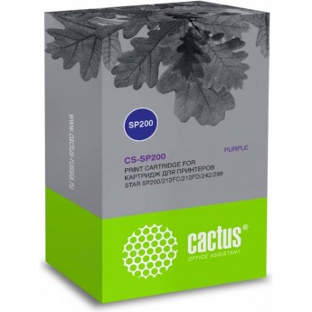 Ленточный картридж CACTUS CS-SP200 для Star SP200, 212FC, 212FD, 242, 298, фиолетовый