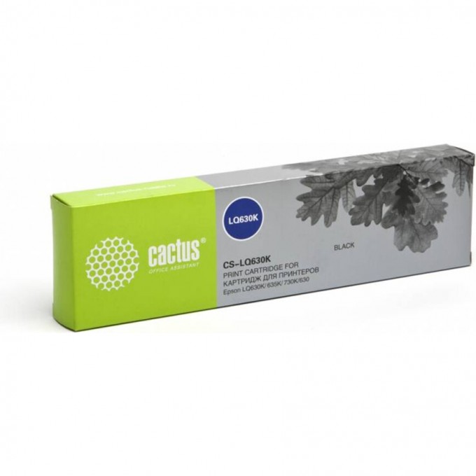 Матричный картридж CACTUS (S015307) для Epson LQ-630, 630S, черный CS-LQ630 Матричный картридж CACTUS (S015307) для Epson LQ-630, 630S, черный CS-LQ630
