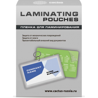 Пленка для ламинирования CACTUS глянцевая, 80x111мм CS-LPG80111125