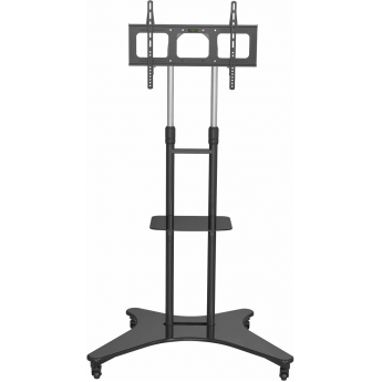 Стойка для телевизора CACTUS CS-ST31, 37-75", напольный, мобильный, черный