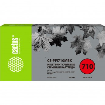 Струйный картридж CACTUS CS-PFI710M (PFI-710M) для Canon imagePROGRAF TX-2000, TX-3000, TX-4000, пурпурный, 700 мл Струйный картридж CACTUS CS-PFI710M (PFI-710M) для Canon imagePROGRAF TX-2000, TX-3000, TX-4000, пурпурный, 700 мл