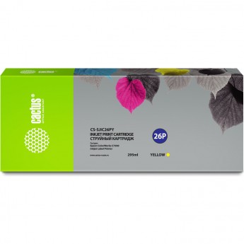 Струйный картридж CACTUS CS-SJIC26PY (SJIC26P(Y)) для Epson ColorWorks TM-C7500, желтый, 295 мл